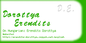 dorottya erendits business card